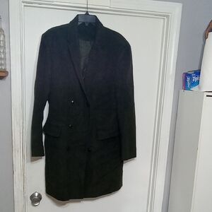Men's Stafford Olive Green Double-Breasted Frock Coat